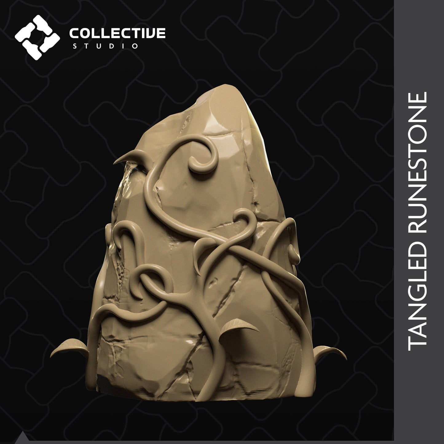 Runic Stone | D&D Scatter Miniature | Collective Studio