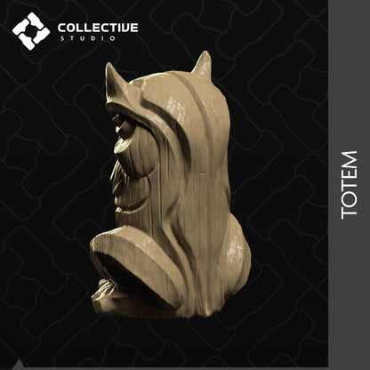 Totem, Sacred Sculpture, Owl Frog Tiger | D&D Tabletop Role Playing Game Scatter | Diorama | Collective Studio