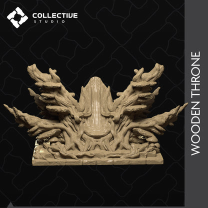 Thrones, Large, Fur, Tall, Wood | D&D Scatter | Collective Studio