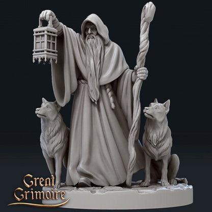 The Hermit, Tarot Card | TABLETOP SCALE | D&D TTRPG Miniature | Great Grimoire