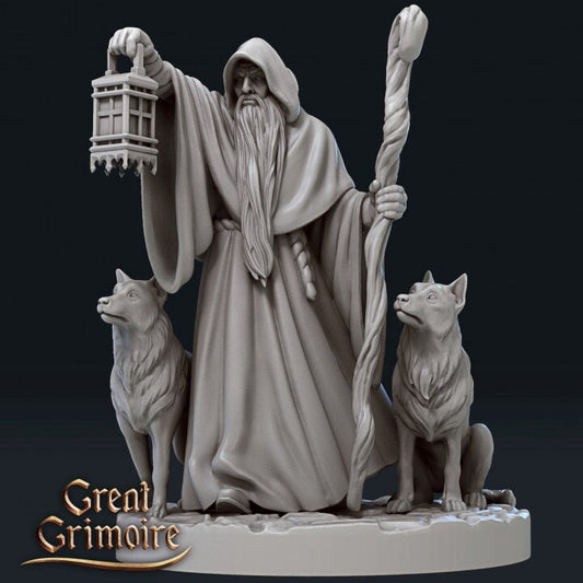 The Hermit, Tarot Card | TABLETOP SCALE | D&D TTRPG Miniature | Great Grimoire