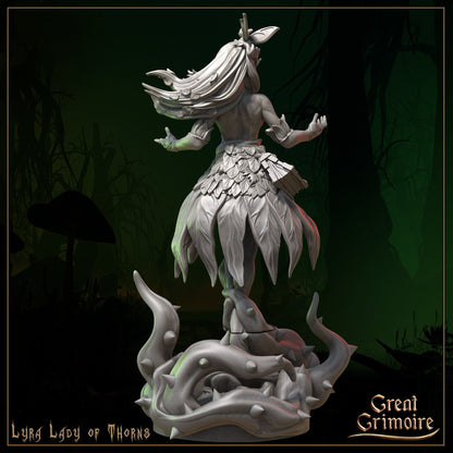 Lyra, Lady of Thorns | Song of the Forest | D&D TTRPG Miniature | Great Grimoire