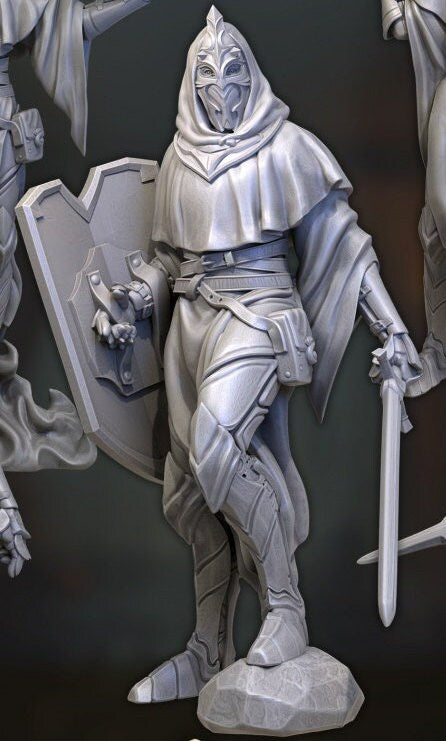 Marquise’s Guards, Masked Bodyguards | TABLETOP SCALE | D&D TTRPG Miniature | Great Grimoire