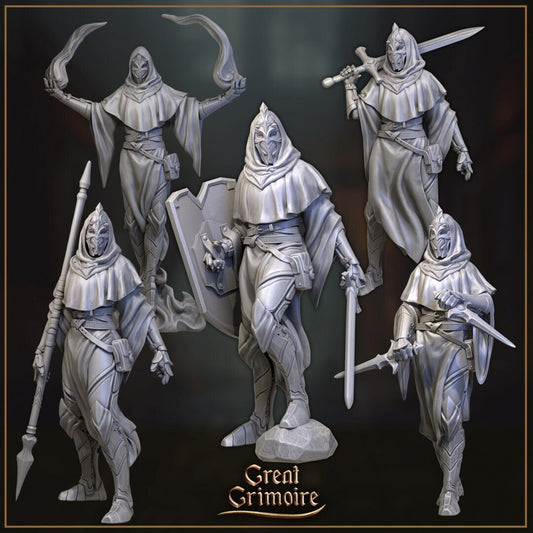 Marquise’s Guards, Masked Bodyguards | Merchants of the Mystic Market | Tabletop Gaming Miniature | Great Grimoire