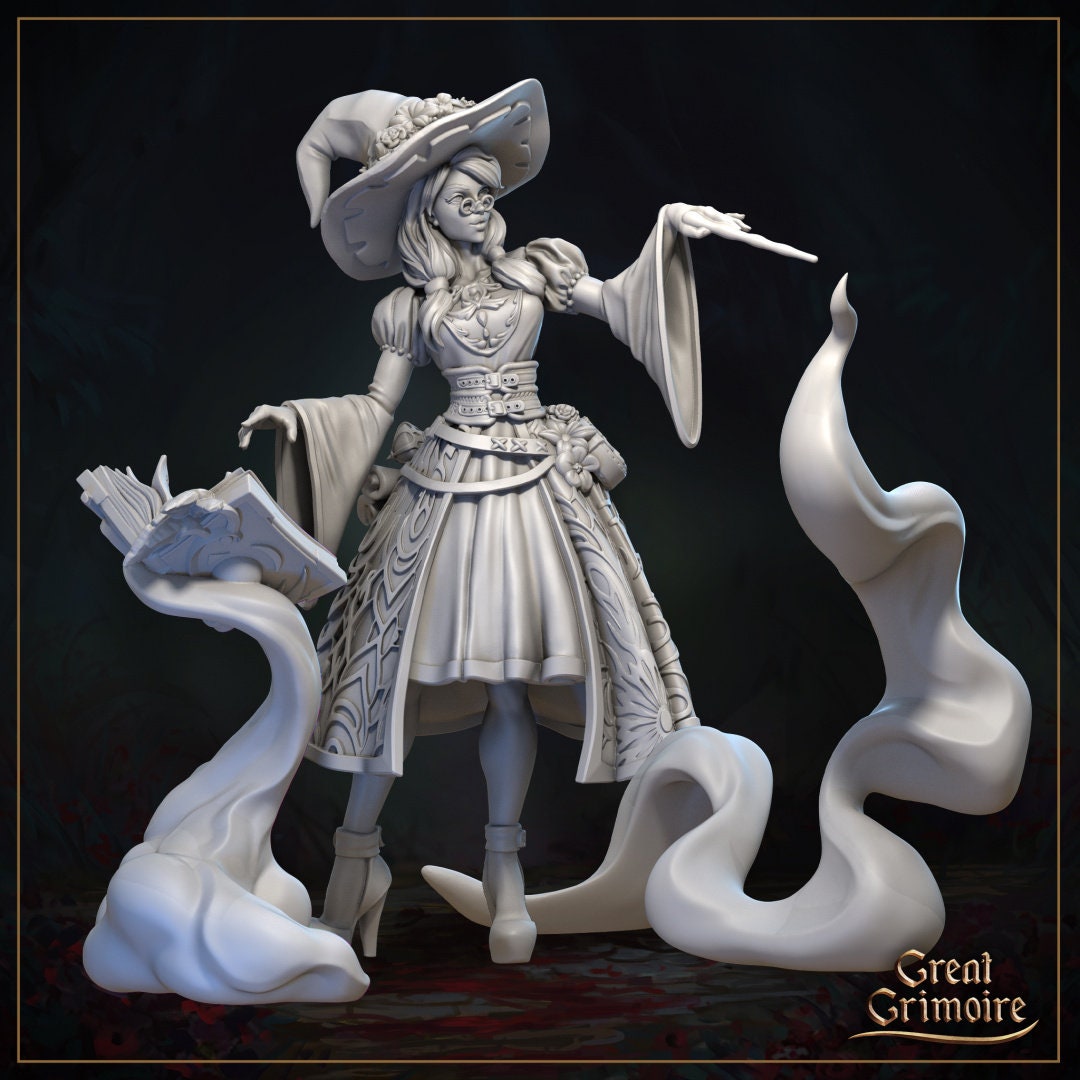 Melinda the Good Witch, Horror Oz | Veil of Emerald Dreams | Tabletop Gaming Miniature | Great Grimoire