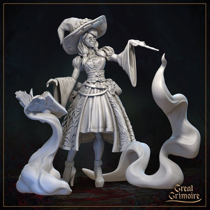 Melinda the Good Witch, Horror Oz | Veil of Emerald Dreams | Tabletop Gaming Miniature | Great Grimoire
