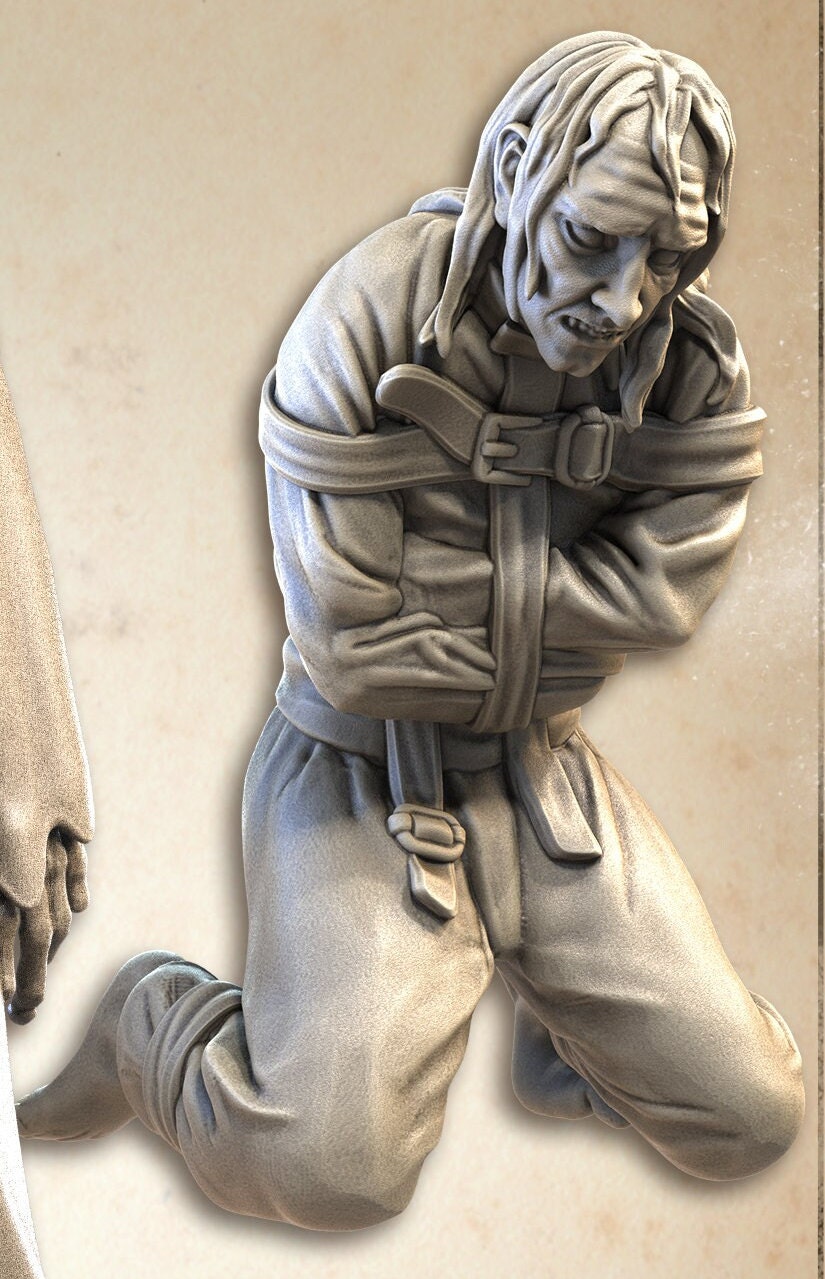 Patients, Normal and Nightmare | Wicked Hills Asylum | D&D TTRPG Miniature | Great Grimoire