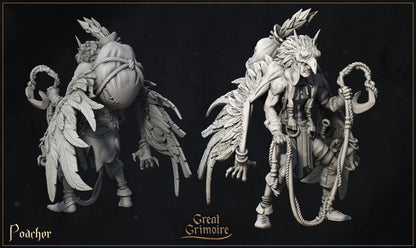 Feather Poacher | Curse of the Celestial Children | D&D Tabletop Miniature | Great Grimoire