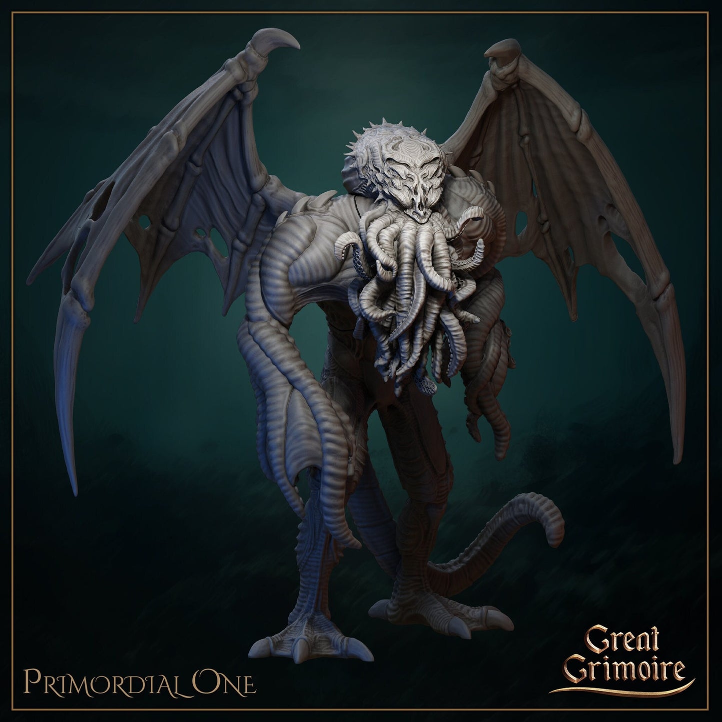 Primordial One Eldritch Cthulhu Monster | Gathering Storm | D&D Tabletop Miniature | Great Grimoire