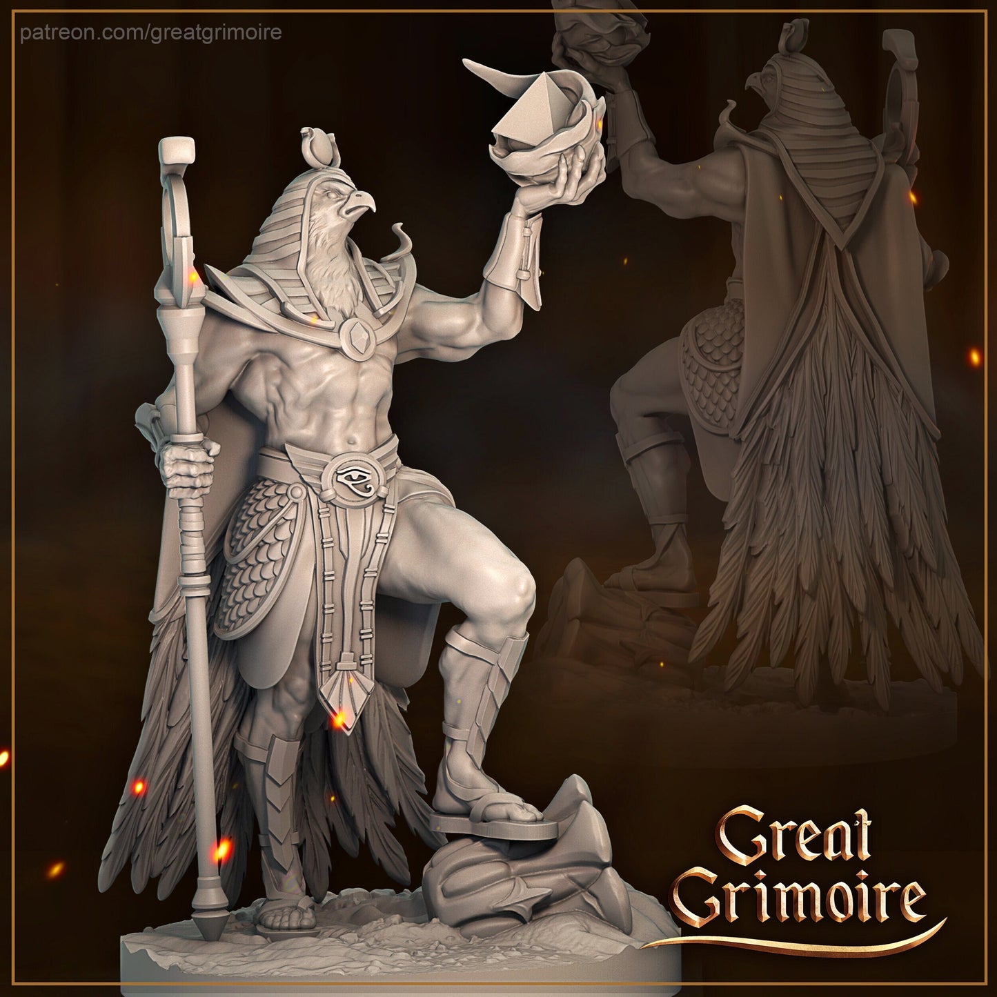 Ra | Road to the Afterlife | Tabletop Gaming Miniature | Great Grimoire