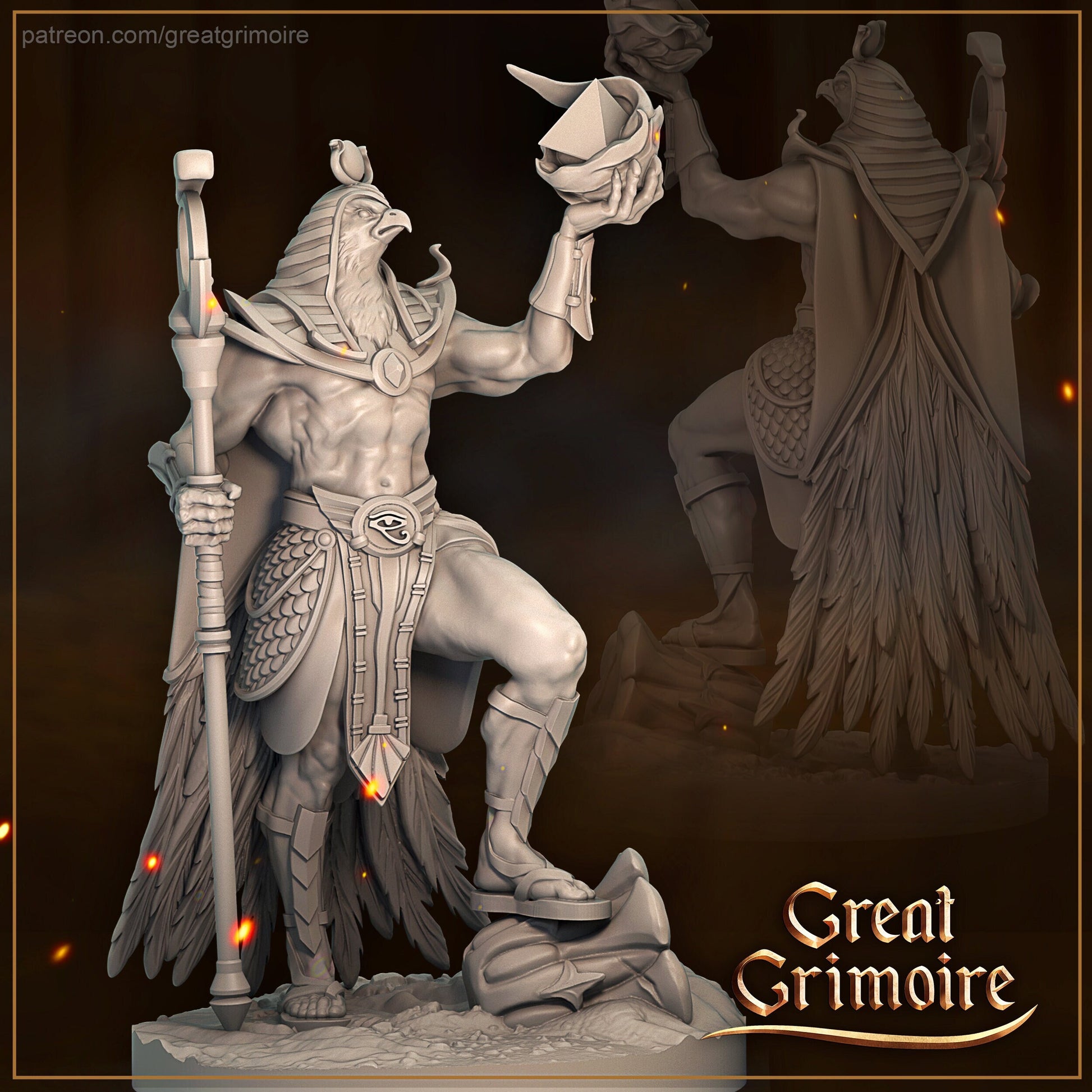 Ra | Road to the Afterlife | Tabletop Gaming Miniature | Great Grimoire