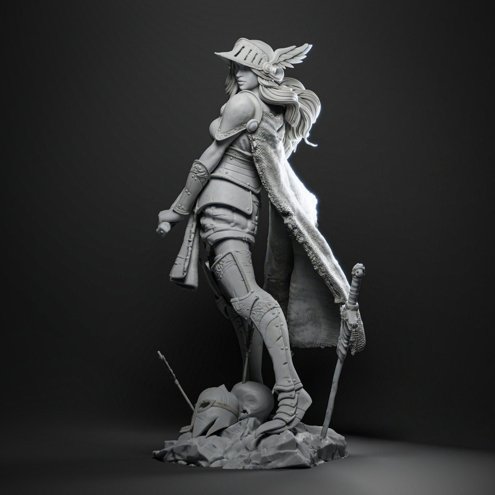Chooser of Warriors | Resin Garage Kit Sculpture Anime Video Game Fan Art Statue | CA 3D Studios