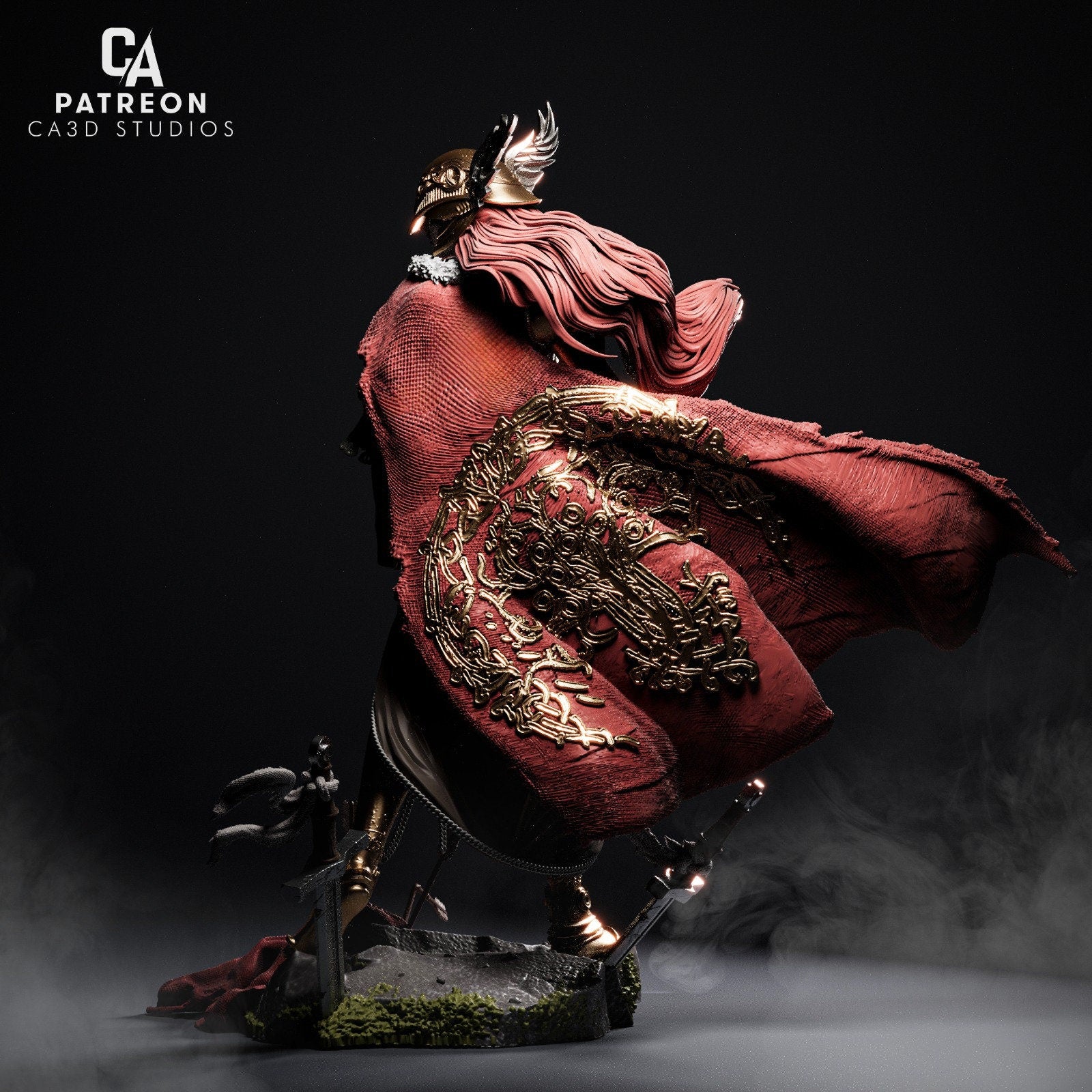 Decaying Demigoddess | Resin Garage Kit Sculpture Anime Video Game Fan Art Statue | CA 3D Studios