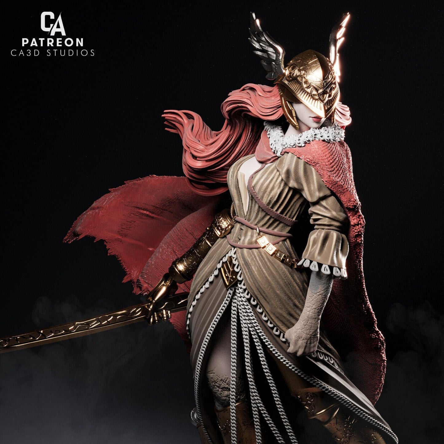 Decaying Demigoddess | Resin Garage Kit Sculpture Anime Video Game Fan Art Statue | CA 3D Studios