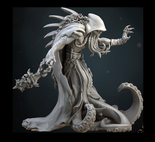 Sunken Shaman | Tides of the Abyss | D&D TTRPG Miniature | Great Grimoire