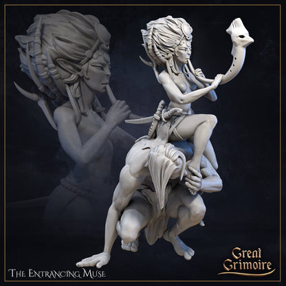 The Entrancing Muse | TABLETOP SCALE | D&D TTRPG Miniature | Great Grimoire