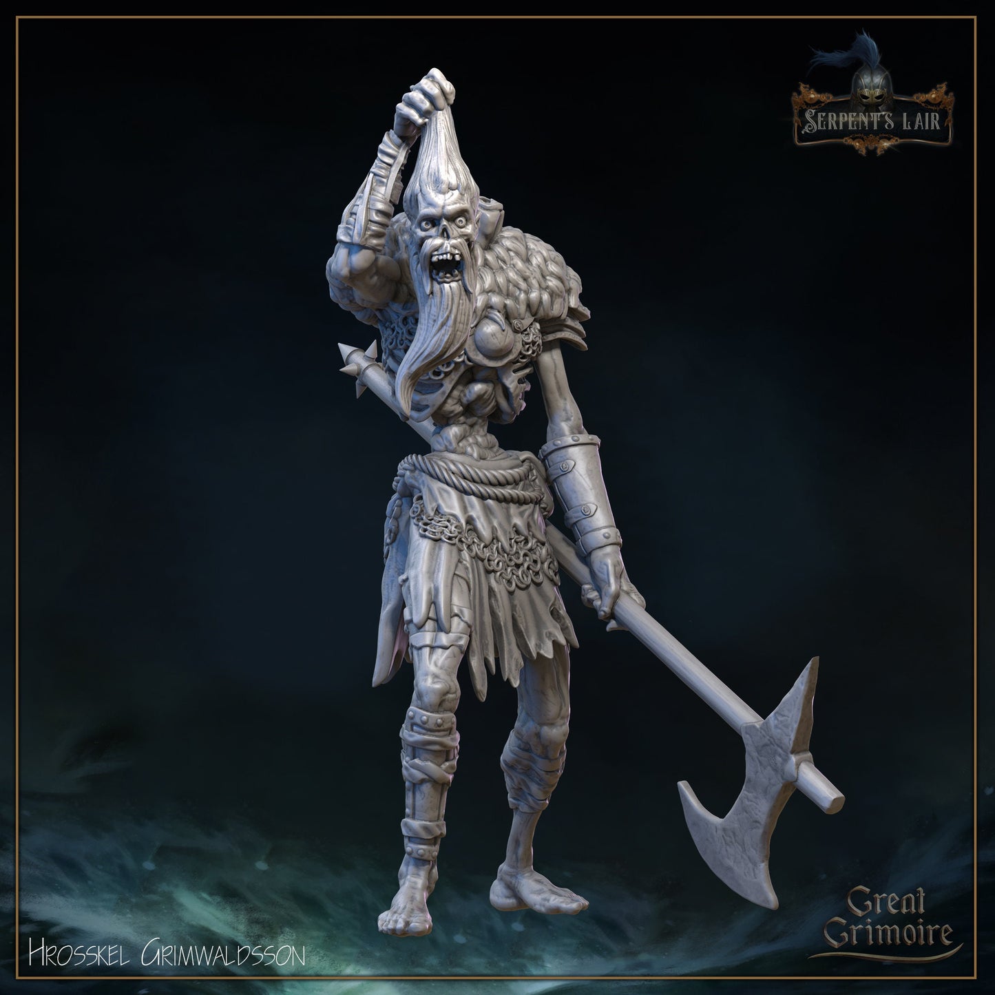 The Rabid Draugr | Serpents Lair | Tabletop Gaming Miniature | Great Grimoire