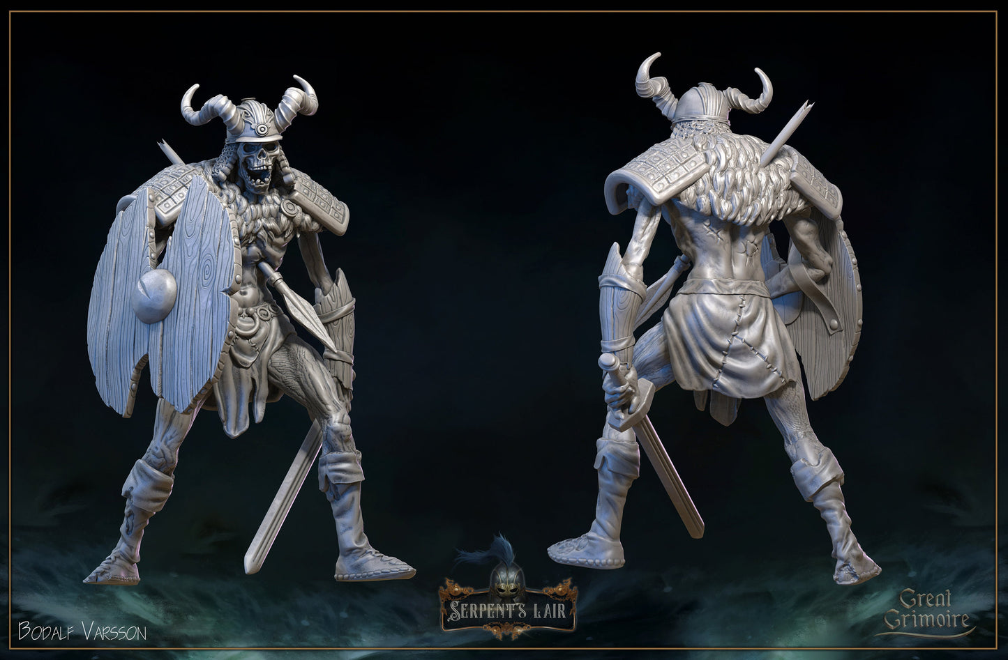 The Rabid Draugr | Serpents Lair | Tabletop Gaming Miniature | Great Grimoire