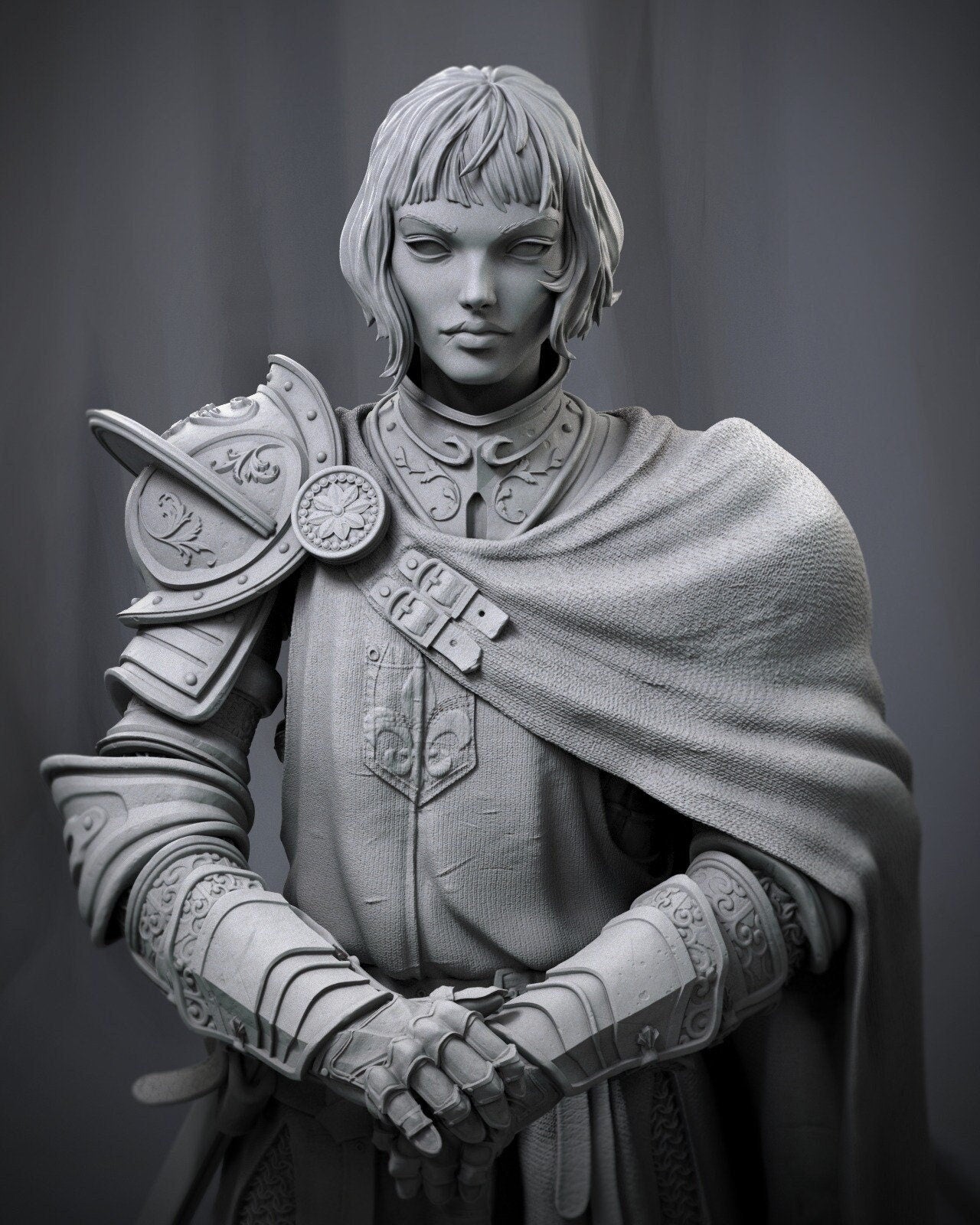 French Farmgirl, Joan of Arc | Resin Garage Kit Figure Historical Statue | CA 3D Studios