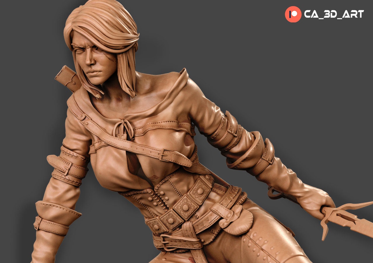 1:12 Warrior Princess | Resin Garage Kit Figure Game Fan Art | CA 3D Studios