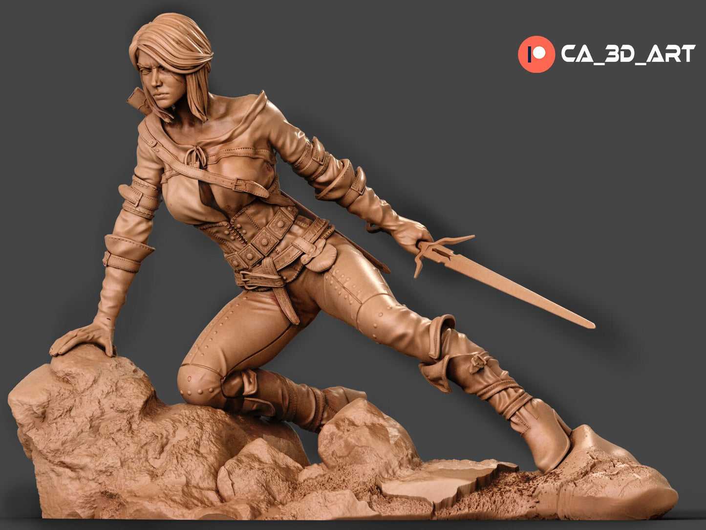 1:12 Warrior Princess | Resin Garage Kit Figure Game Fan Art | CA 3D Studios