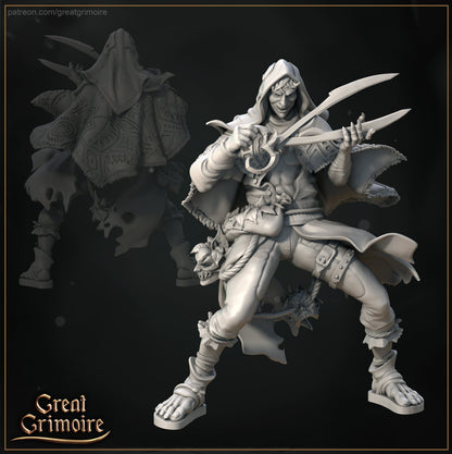 Twisted Herbalist With Carnivorous Plant | Lodge of the Dark Arts | Tabletop Gaming Miniature | Great Grimoire