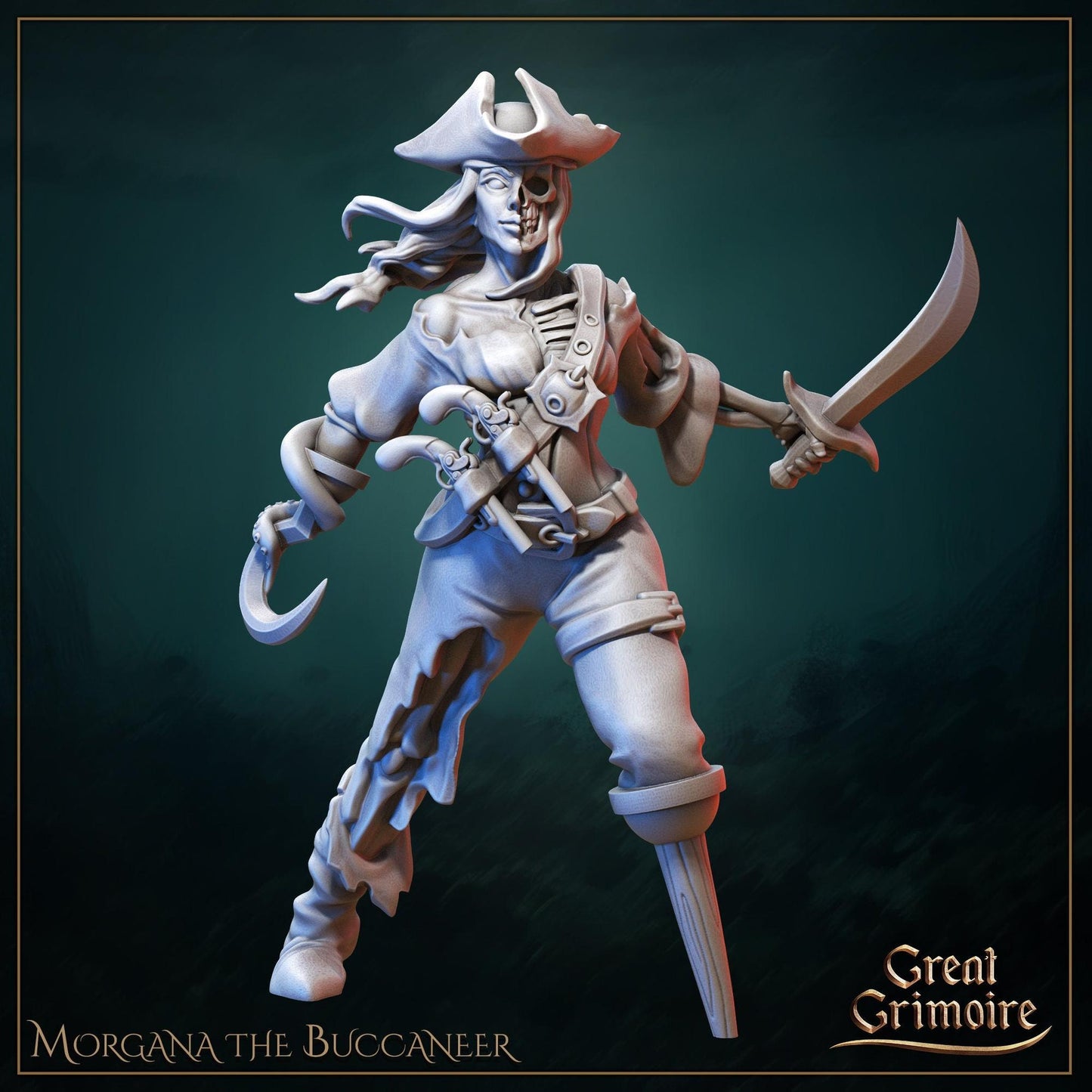 Undead Horde, Drowned Pirates | Gathering Storm | D&D Tabletop Miniature | Great Grimoire