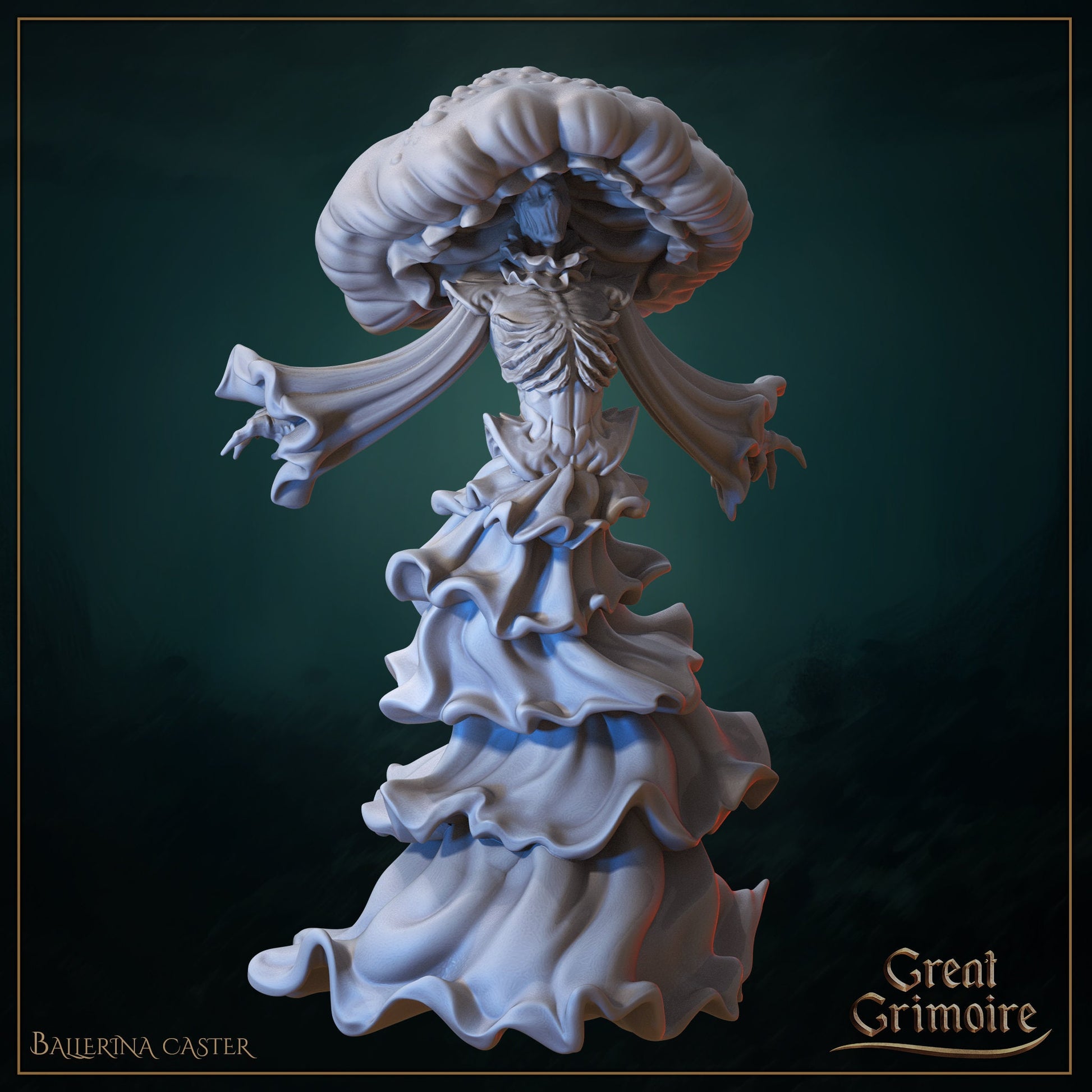 Underwater Sentinels, Jellyfish Warriors | Gathering Storm | D&D Tabletop Miniature | Great Grimoire