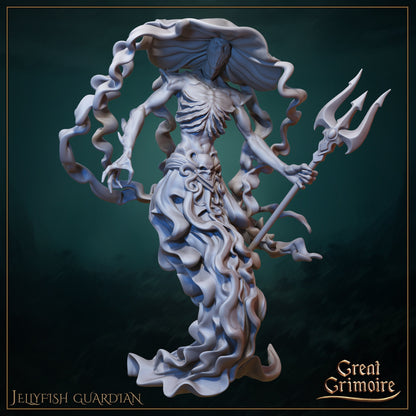 Underwater Sentinels, Jellyfish Warriors | Gathering Storm | D&D Tabletop Miniature | Great Grimoire
