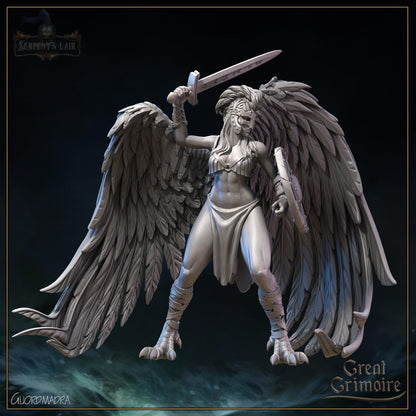 Valkyries, Choosers of the Slain | Serpents Lair | Tabletop Gaming Miniature | Great Grimoire