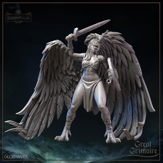 Valkyries, Choosers of the Slain | Serpents Lair | Tabletop Gaming Miniature | Great Grimoire