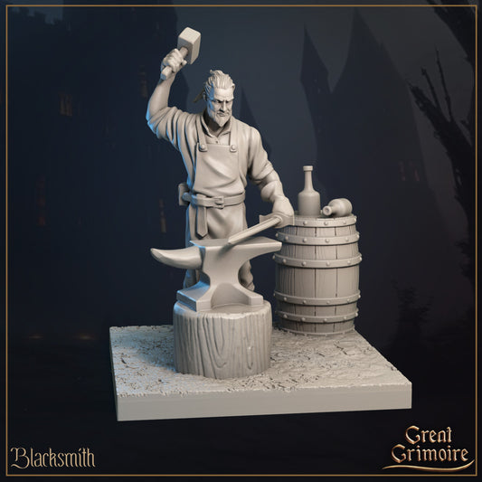 Villagers | TTRPG Miniature | Great Grimoire | Unpainted, Unplated Resin 8k