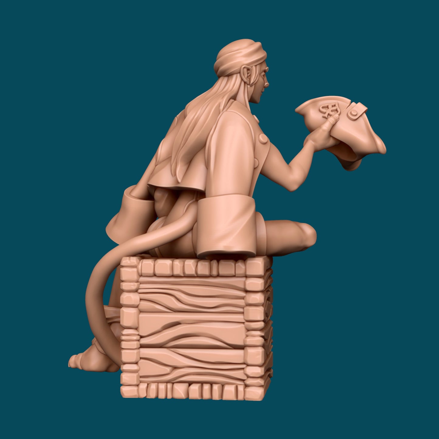 Que a Shifter Pirate | D&D TTRPG Miniature | Awkward Penguin Minis