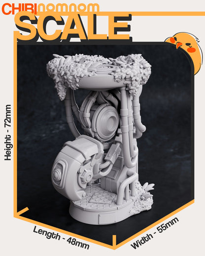 Chibi Testing-Obsessed AI | Resin Garage Kit Figure Video Game Fan Art | Nomnom Figures