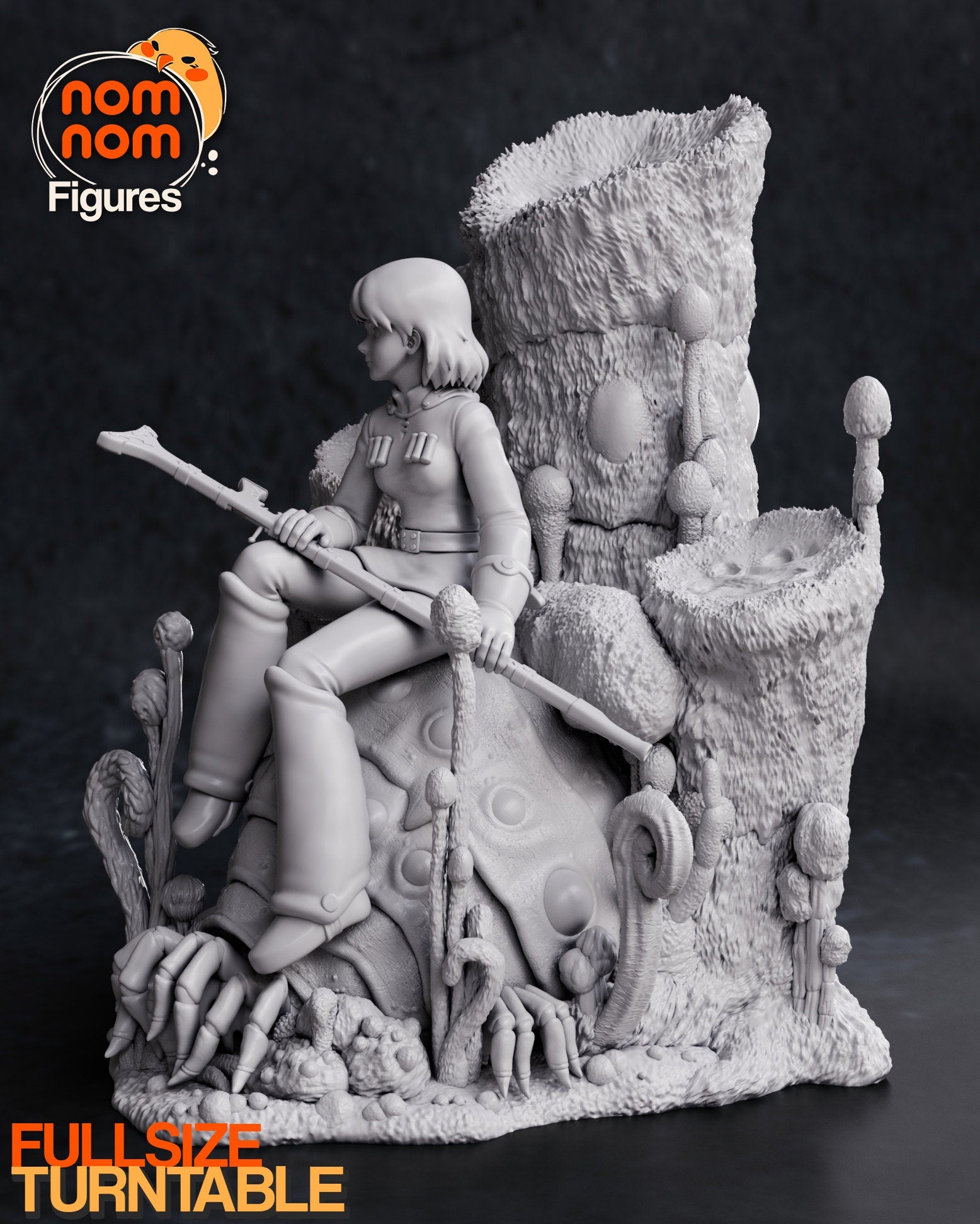 Post-Apocalyptic Windy Gal | Resin Garage Kit Figure Movie Fan Art | Nomnom Figures