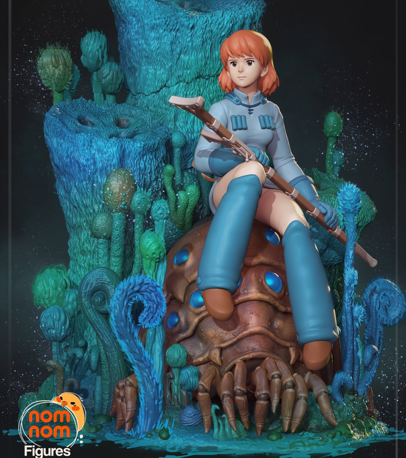 Post-Apocalyptic Windy Gal | Resin Garage Kit Figure Movie Fan Art | Nomnom Figures