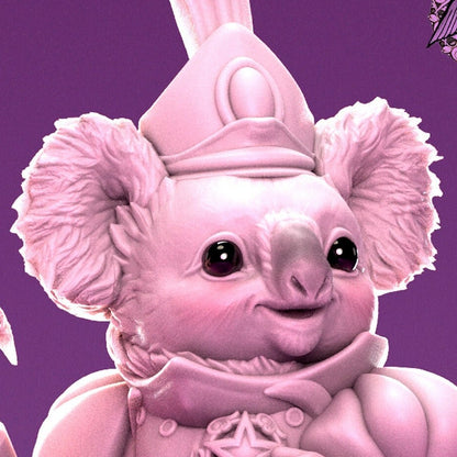 Koala City Guard | Tabletop or Display Scale | D&D Humblewood TTRPG Miniature | Pepunki Creatures