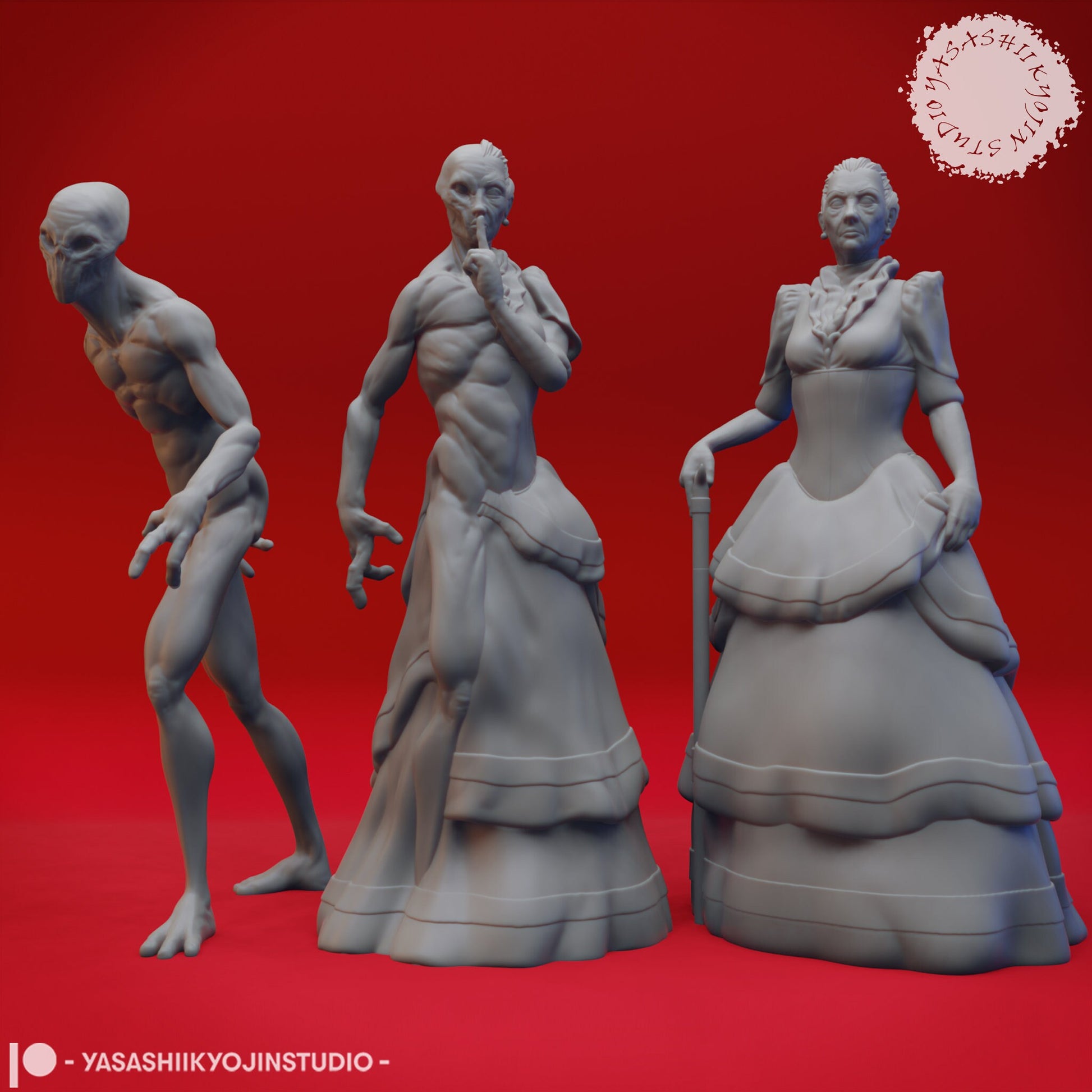 Doppelganger, Noblewoman | TABLETOP SCALE | TTRPG Monster Miniature | Yasashii Kyojin Studio