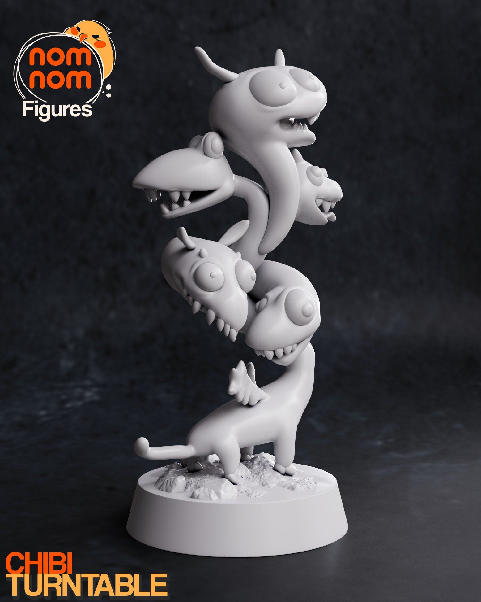 Goofy Dragon Queen | Resin Garage Kit Figure D&D Game Fan Art | Nomnom Figures