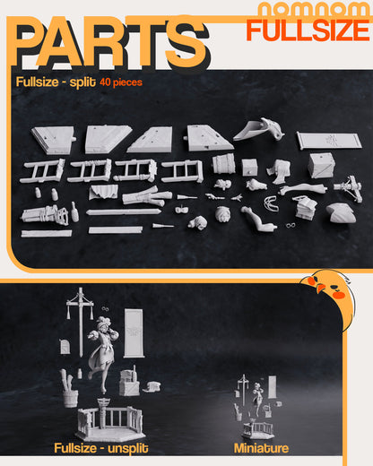 Deaged Inventor | Resin Garage Kit Figure Game Fan Art | Nomnom Figures