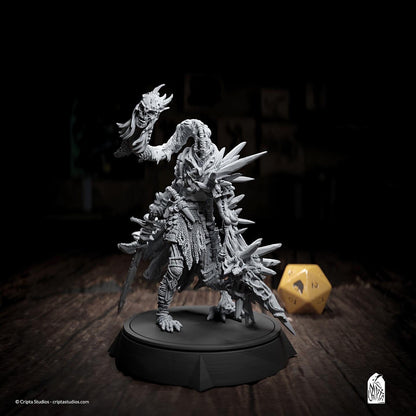 Blood Crystal Zombies Undead Mutant | Tabletop or Display Scale | TTRPG Miniature | Cripta Studios