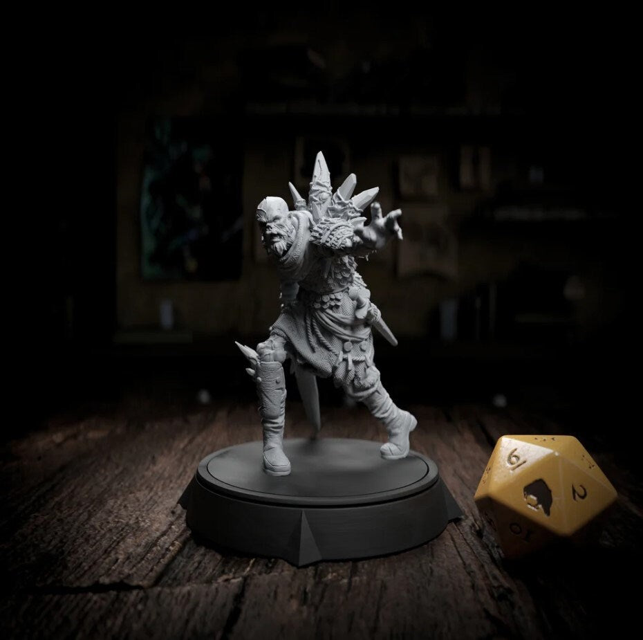 Blood Crystal Zombies Undead Mutant | Tabletop or Display Scale | TTRPG Miniature | Cripta Studios