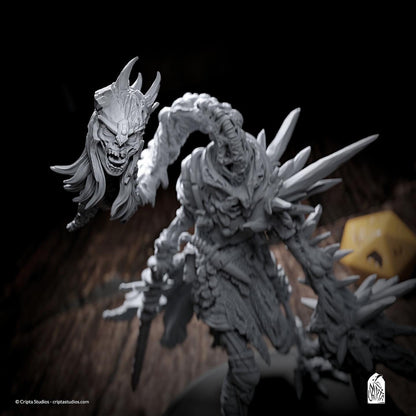 Blood Crystal Zombies Undead Mutant | Tabletop or Display Scale | TTRPG Miniature | Cripta Studios