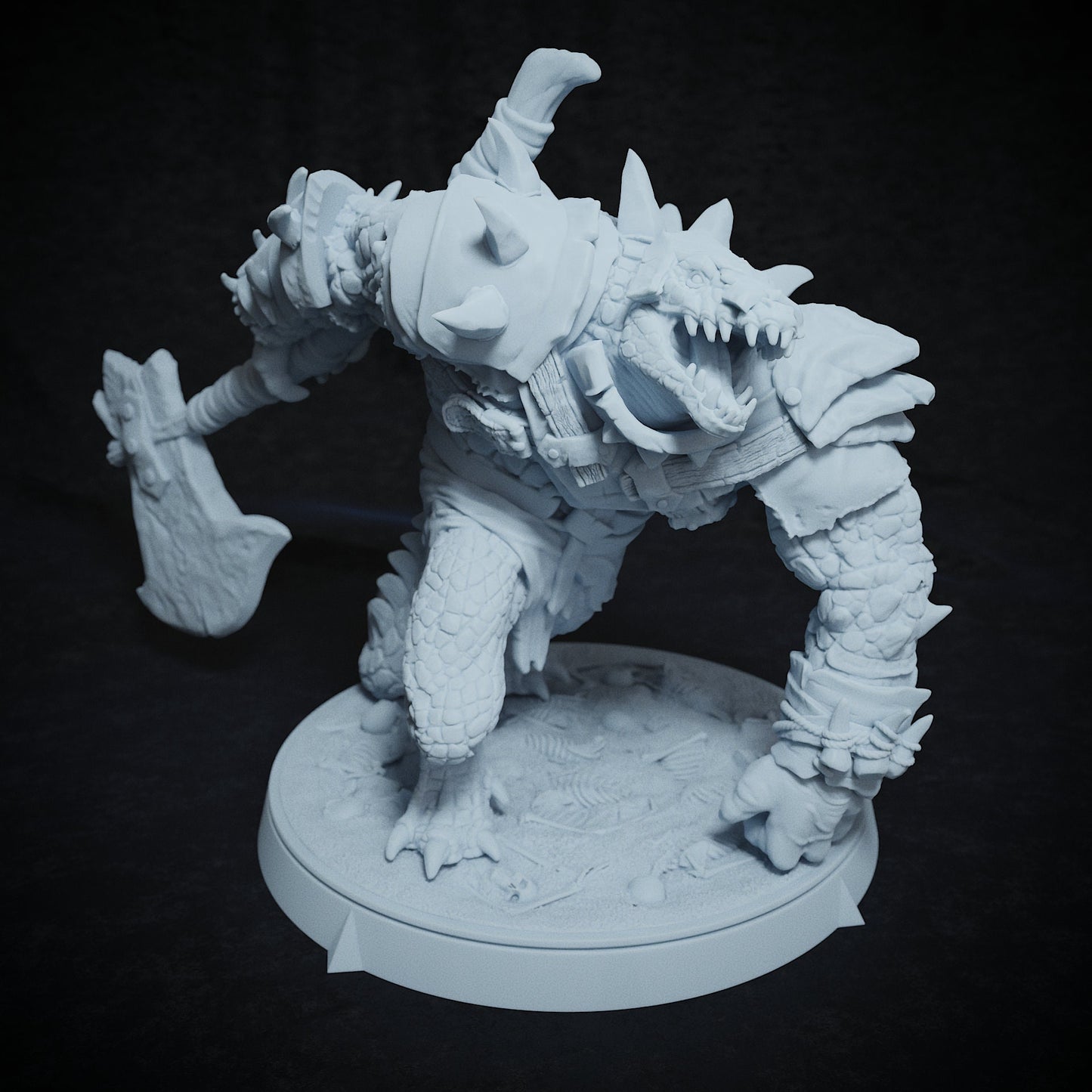 Arak Army, Crocodile Folk, Dragonborn | TABLETOP SCALE | TTRPG Miniature | Cripta Studios