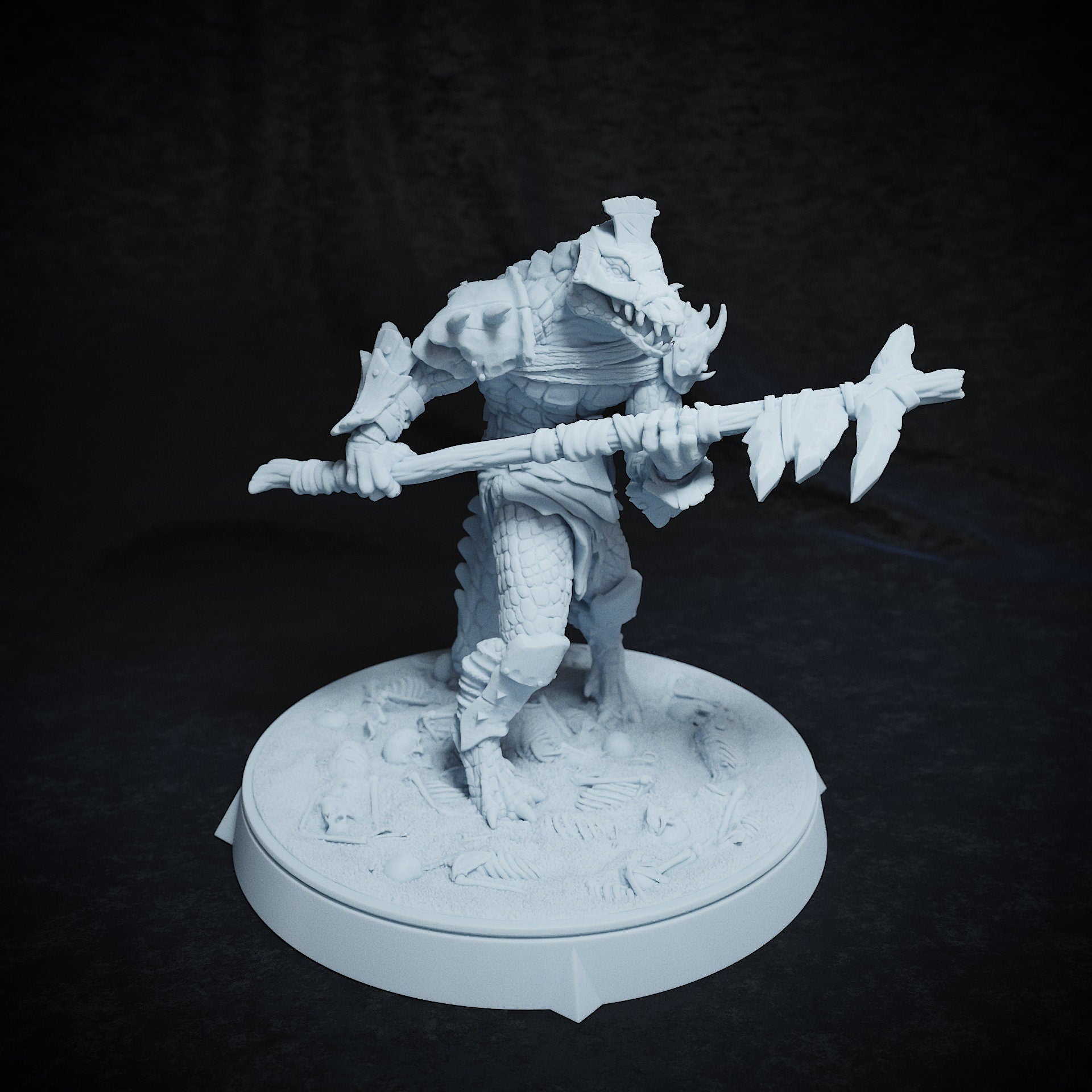 Arak Army, Crocodile Folk, Dragonborn | TABLETOP SCALE | TTRPG Miniature | Cripta Studios