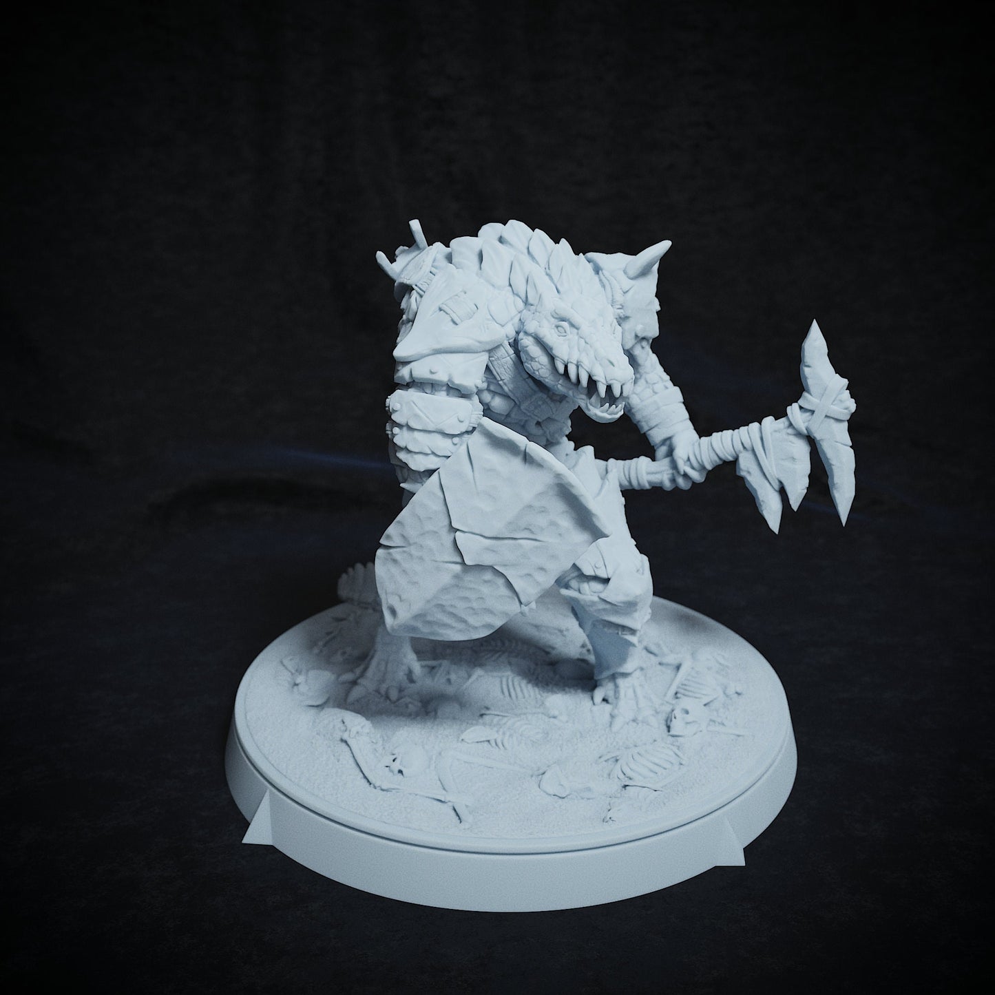 Arak Army, Crocodile Folk, Dragonborn | TABLETOP SCALE | TTRPG Miniature | Cripta Studios