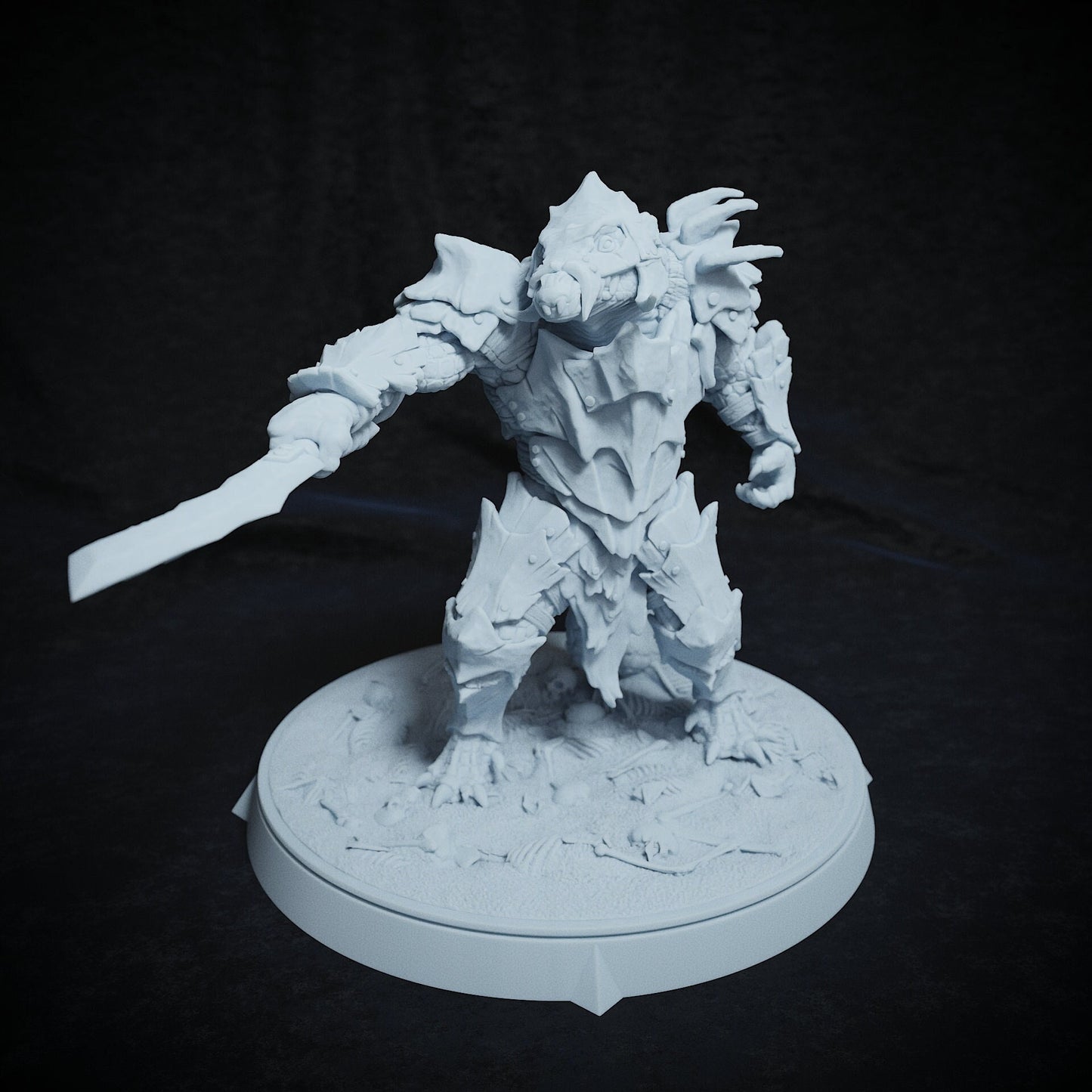 Arak Army, Crocodile Folk, Dragonborn | TABLETOP SCALE | TTRPG Miniature | Cripta Studios