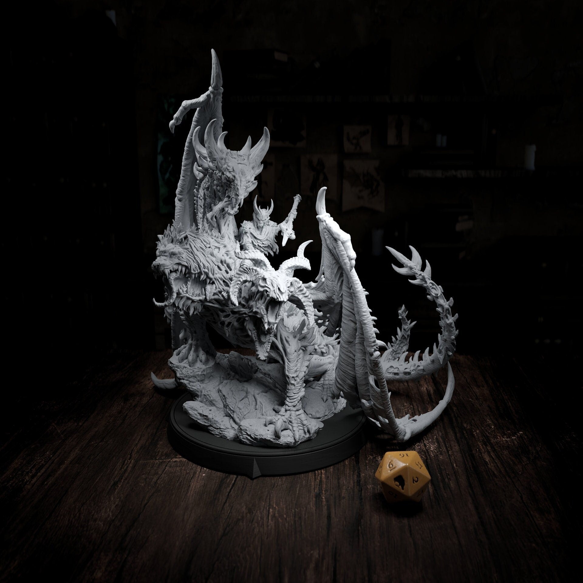 Gorath Beast, Horror Enemy | Tabletop or Display Scale | TTRPG D&D Miniature | Cripta Studios