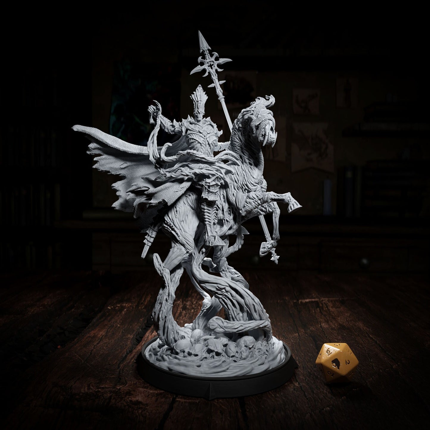 Mortamath Necromancer | Tabletop or Display Scale | TTRPG D&D Miniature | Cripta Studios