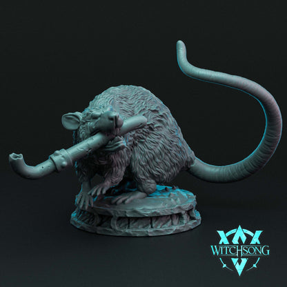 Equipped Direrats Rodents Rats ROUS | TABLETOP SCALE | Monster Miniature Statue | Witchsong Miniatures